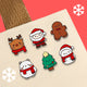 Jolly Christmas Enamel Pins - The Linea Home - Kawaii X'mas Gift Filler - Set of 6