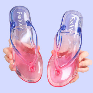 Icy Jelly Summer Flip Flops - The Linea Home - Kawaii Summer Accessories - Beachwear - Galaxy Dream
