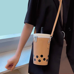 Cutie Bubble Tea Sling Bag - Kawaii Accessories - Handbag - Milk Tea - www.thelineahome.nl