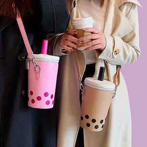 Cutie Bubble Tea Sling Bag - Kawaii Accessories - Handbag - Size - www.thelineahome.nl