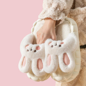 Fuwa Bunny Slippers - www.thelineahome.nl - Cotton White