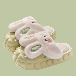 Fuwa Bunny Slippers - www.thelineahome.nl - Matcha Green