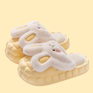 Fuwa Bunny Slippers - www.thelineahome.nl - Vanilla Yellow