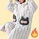 Meowy Fluffy Robe and Pant Set