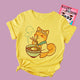 Kawaii Shiba T-Shirt - The Linea Home - Kawaii Fashion Apparel - Yellow - Ramen Shiba