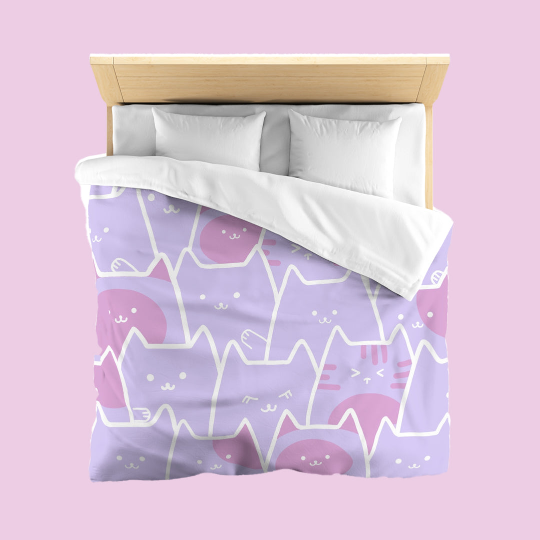 Karafuru Kitty Cat Bedding Set The Linea Home Kawaii Homeware