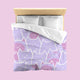 Karafuru Kitty Cat Bedding Set - www.thelineahome.nl - Kawaii Homeware - Duvet Set - Sweet Grape