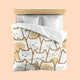 Karafuru Kitty Cat Bedding Set - www.thelineahome.nl - Kawaii Homeware - Duvet Set - Toasted Marshmallow