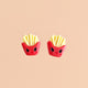 Kawaii Snacks Earrings - www.thelineahome.nl - Kawaii Accessories - Fries Before Guys