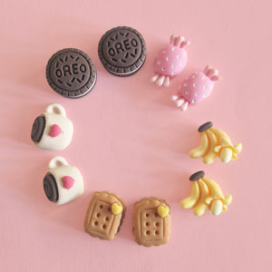 Kawaii Snacks Earrings - www.thelineahome.nl - Kawaii Homeware