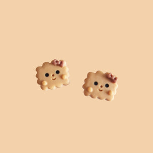 Kawaii Snacks Earrings - www.thelineahome.nl - Kawaii Accessories -Butter Cookies