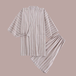 Heiko Kimono Pyjamas - www.thelineahome.nl - Pale Chooco
