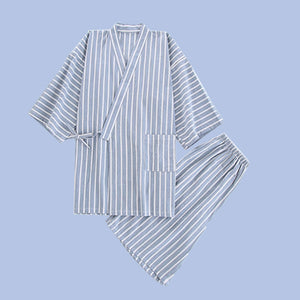 Heiko Kimono Pyjamas - www.thelineahome.nl - Sky Blue 