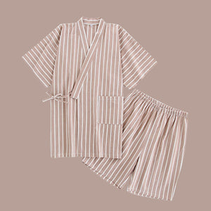 Heiko Kimono Pyjamas - www.thelineahome.nl - Warm Caramel