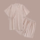 Heiko Kimono Pyjamas - www.thelineahome.nl - Warm Caramel