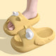 Kitty Ears Marshmallow Slippers - www.thelineahome.nl - Kawaii Homeware - Custard Yellow