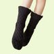 Cable Knit Super Warm Socks - www.thelineahome.nl - Midnight Black