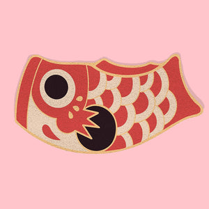 Kawaii Koi Entrance Door Mat - www.thelineahome.nl - Classic Red