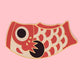 Kawaii Koi Entrance Door Mat - www.thelineahome.nl - Classic Red
