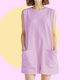 Karafuru Cotton Summer Romper - Lavender Pink