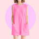 Karafuru Cotton Summer Romper - Fabulous Pink