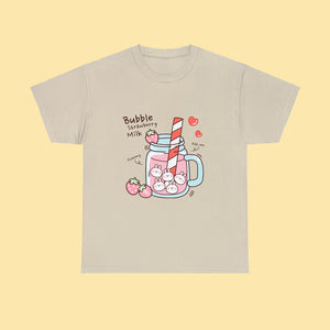 Kawaii Boba Bunny T-Shirt - www.thelineahome.nl - Cotton T Shirt - Kawaii Fashion - Boba Tea
