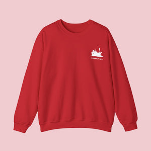 Hiro Cat Crewneck Sweater - www.thelineahome.nl - Kawaii Homeware - Cherry Red