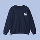 Hiro Cat Crewneck Sweater - www.thelineahome.nl - Kawaii Homeware - Navy Blue