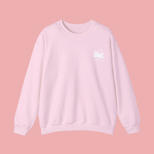 Hiro Cat Crewneck Sweater - www.thelineahome.nl - Kawaii Homeware - Sakura Pink