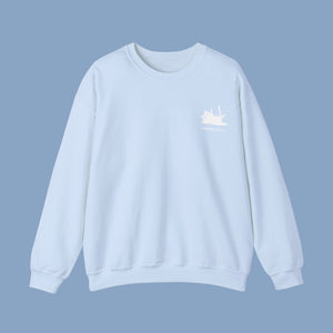 Hiro Cat Crewneck Sweater - www.thelineahome.nl - Kawaii Homeware - Sky Blue