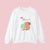 Love is ~ Globe Crewneck Sweater - www.thelineahome.nl - Kawaii Homeware - Cotton White