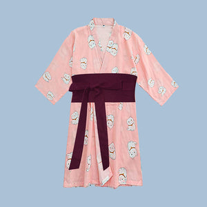 Pastel Neko Yukata Pyjama Robe