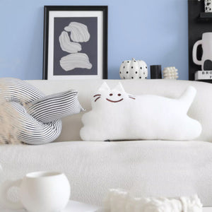 Cuddly Cat Cushions - www.thelineahome.nl - Kawaii Homeware - White Kitty