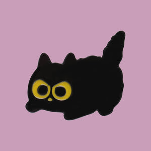 Midnight Cat Enamel Pins - The Linea Home - Kawaii Accessories - Grumpy Cat