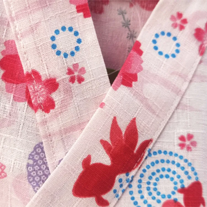 Mini Me ~ Kingyo Kimono Pyjamas - www.thelineahome.nl - Sakura Pink - Detail 3
