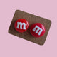 M&M Earrings - The Linea Home - Kawaii Accessories - Classic Red