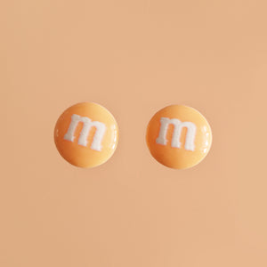 M&M Earrings - www.thelineahome.nl - Kawaii Accessories - Orange Soda