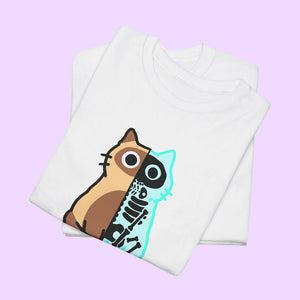 Neon Kitty Cotton T-Shirt