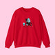 Pushy Cat Crewneck Sweater - www.thelineahome.nl - Cherry Red