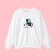 Pushy Cat Crewneck Sweater - www.thelineahome.nl - Cotton White
