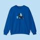 Pushy Cat Crewneck Sweater - www.thelineahome.nl - Nippon Blue