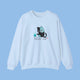 Pushy Cat Crewneck Sweater - www.thelineahome.nl - Powder Blue