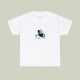 Pushy Cat Cotton T-Shirt - www.thelineahome.nl - Cotton White 