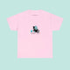 Pushy Cat Cotton T-Shirt - www.thelineahome.nl - Sakura Pink