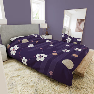 Sakura Kimono Bedding Set - www.thealineahome.nl - Deep Violet