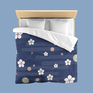 Sakura Kimono Bedding Set - www.thealineahome.nl - Nippon Blue