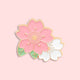 Spring Cherry Blossom Enamel Pins - www.thelienahome.nl - Pink Sakura