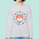 Shiba Inu Crewneck Sweater - www.thelineahome.nl - Warm Grey