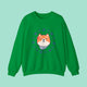 Shiba Inu Crewneck Sweater - www.thelineahome.nl - Forest Green