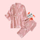 Shikaku Kimono Pyjamas Set - The Linea Home - Kawaii Home Apparel - Blush Pink